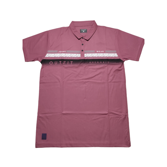 Gregorio Collar T-shirt | Dark pink