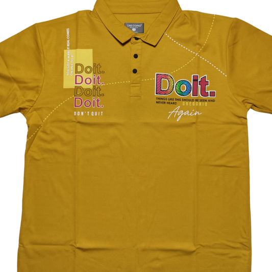 Gregorio Collar T-shirt | Yellow