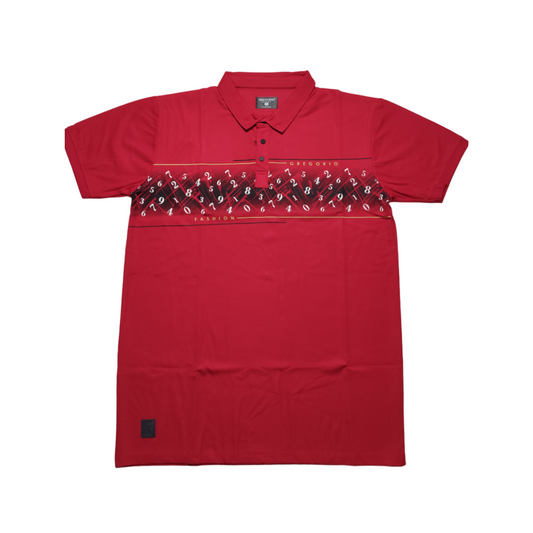 Gregorio Collar T-shirt | Red