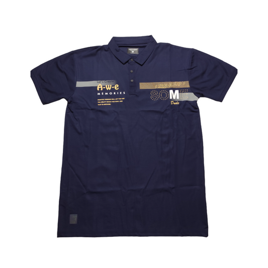 Gregorio Collar T-shirt | Navy Blue